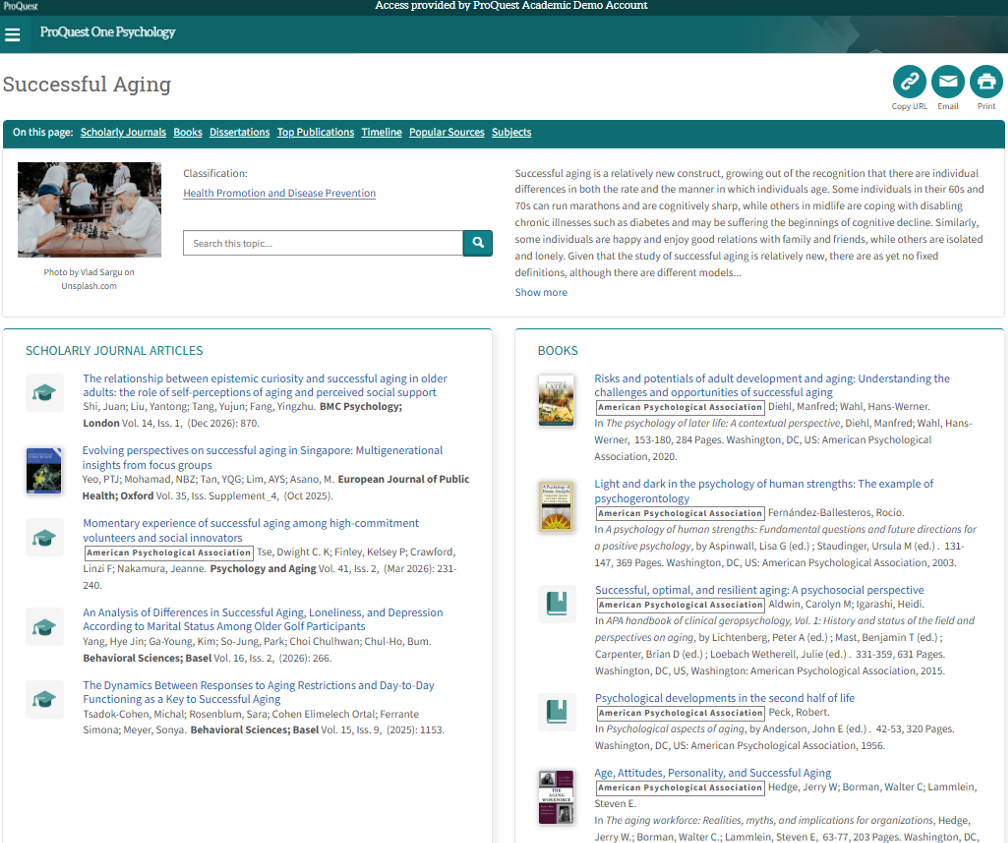 Topic Pages