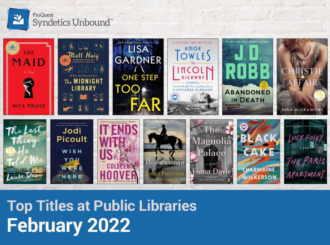 February 2022 Top Titles at Public Libraries